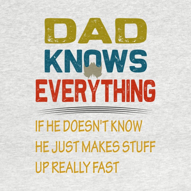 Dad knows everything..fathers day gift by DODG99